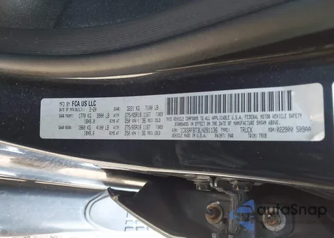 2020 Ram 1500 Big Horn 4X4 6'4 Box z USA, uszkodzony, nr VIN 1C6SRFBT3LN281136